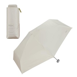 [2025] Wpc. Parasol Light Shielding Plain Tiny Gray <100% Shading Ratio / 100% UV Reduction / UPF 50+ + Thermal Blocking/Rain Protection> Folding Umbrella, For Work or School Commutes, Travel,