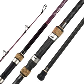 Berrypro Surf Spinning & Casting Fishing Rod Carbon Fiber Travel Fishing Rod (9 Feet /10 Feet /12 Feet) (12'-Spinning 2-Piece)