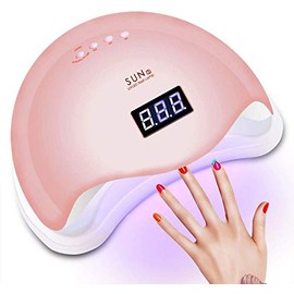Lámpara Secador de Uñas,UV LEDLámpara de Uñas Fototerapia de Uñas Máquina,Temporizador Profesional,Cura la Luz en3 Modos para tiempo y Pantalla LCD48W