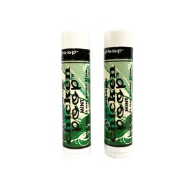 Chicken Poop Lip Balm Simone Chickenbone Mint Duo Moisturizer for Dry Chapped Lips, 0.15 oz, Pack of 2