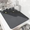 KIPTVO Draining Board Mats, Kitchen Super Absorbent Draining Mat, Folding
