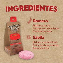 Shampoo Orgánico Sólido Anticaída Árbol Verde Con Romero Y Sábila                                                                                     