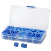 Greluma 80pcs 5mm Spacing 2Pin/3Pin PCB Screw Terminal Block 300V