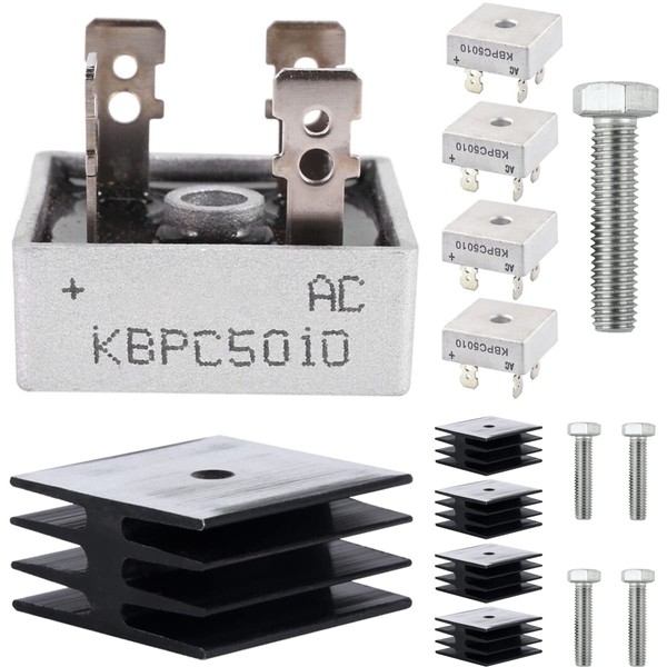 DAOKAI 5Pcs KBPC5010 Bridge Rectifier Diode, 50A 1000V Single Phase,