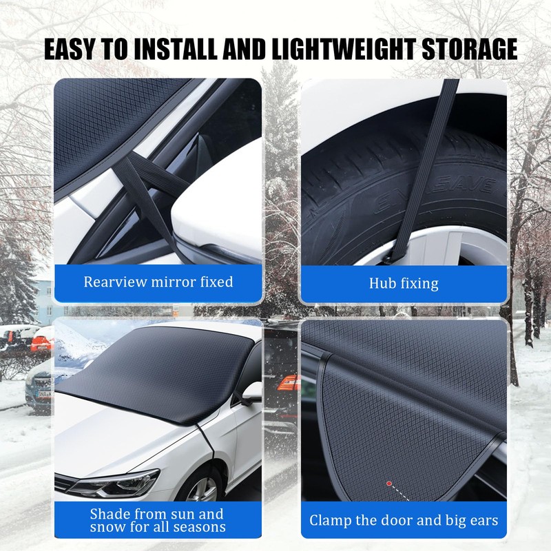 VexelZytro Weatherforce 360 All-Weather Windshield Ice Cover, Car Windshield Cover