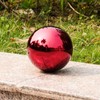 SUCREVING Stainless Steel Red Gazing Mirror Ball,12inch