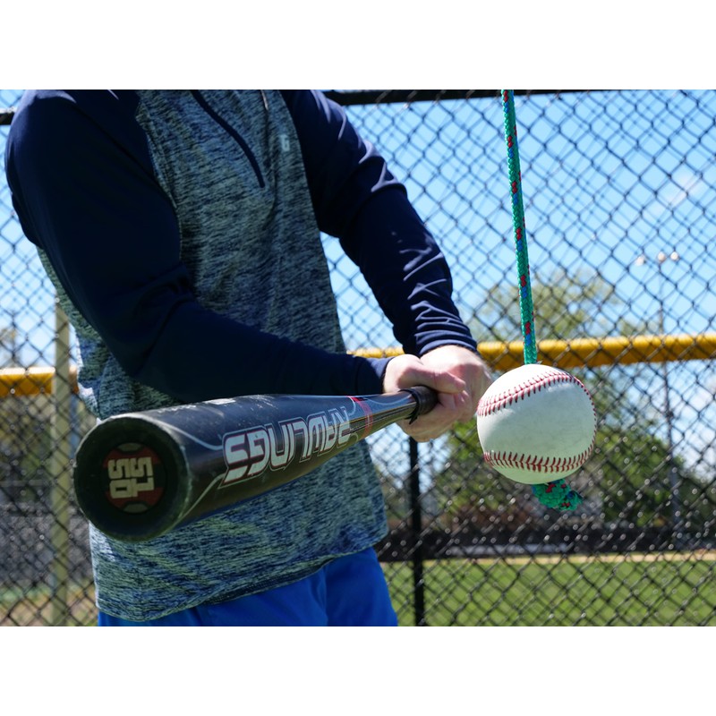 The Hitting Rope Baseball Adjustable Batting Training System - Combines
