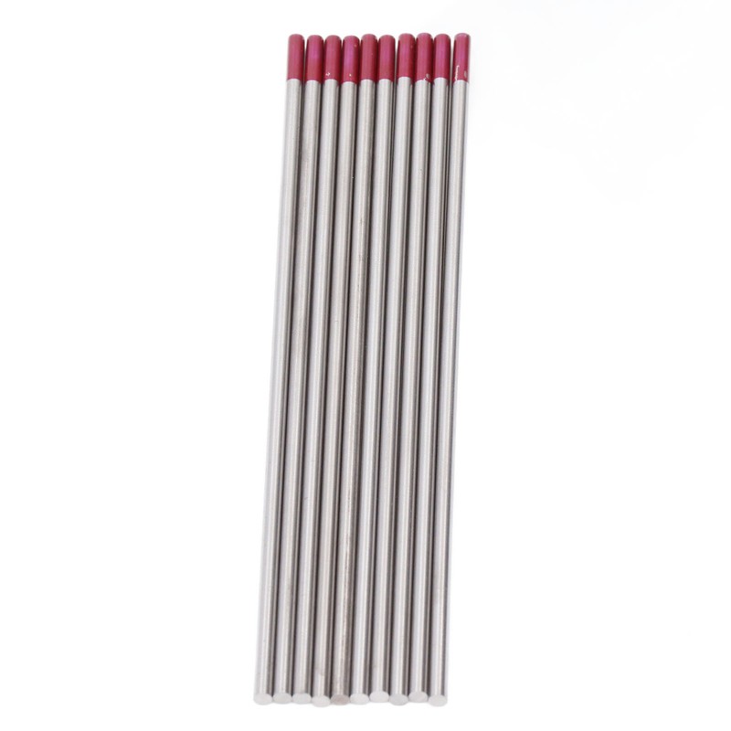 10PCS Set TIG Welding Tungsten Electrodes 1/8x6in Arc Welding Tungsten
