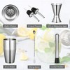 6Pcs Bartender Kit Stainless Steel Cocktail Shaker Mixing Stick Bar