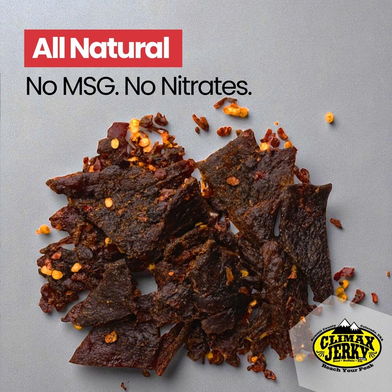 Climax Jerky Dehydrated Beef Jerky Assorted Flavors and Sizes (8