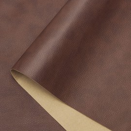 Removable Leather Repair Kits for Furniture Leather Patch Repair Self-Adhesive Leather Repair Tape for Couch Chairs Car Seat 13.4" x 78" (Brown with Black)