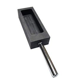 LLF Gold Silver Graphite Ingot Mold Mould Crucible for Melting Casting Refining with Metal Bar (1kg)