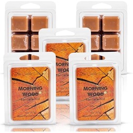 Morning Wood - Sandalwood Scent - Maximum Scented Wax Cubes/Melts- 5 Packs -10 Ounces Total- 30 Cubes