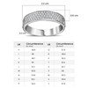 TJC Moissanite Band Ring for Women in 925 Sterling Silver