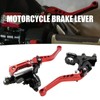 JUUDDENPARTS 1 Pair Red 7/8” Motorcycle Brake Clutch Levers, Adjustable