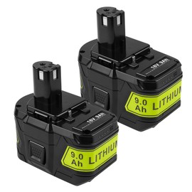 Fancy Buying 9.0 Ah Battery for Ryobi 18V Battery for Ryobi ONE+P102 P103 P105 P107 P108 P109 P122 Cordless Tool Battery [2Pack] (2 Pack)