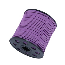 1 x 10 m x 2.5 mm Leather Cord Faux Suede Cord, Classic Craft Leather Cord, DIY Band for Bracelets, for Jewellery Making, DIY Crafts, Necklaces, Gift Wrapping, Light Purple