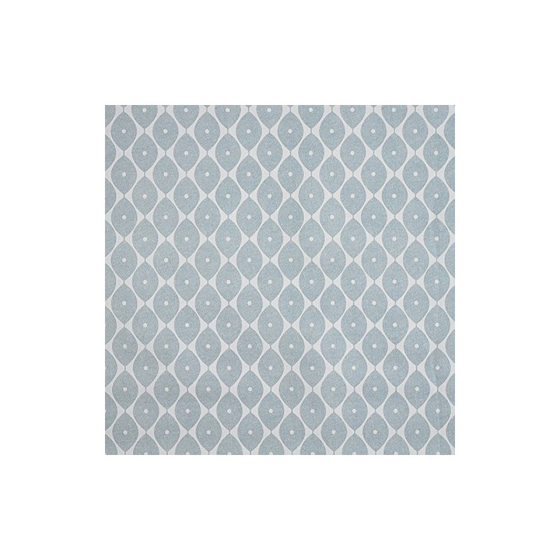 Wipe Clean Tablecloth PVC Vinyl Oilcloth Duck Egg Geometric Ovals