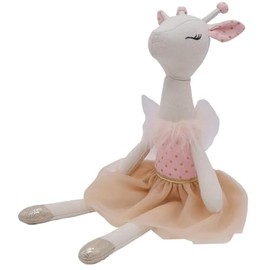 Giraffe Stuffed Animals for Girls,15.7" Pink Deer Plushies with Lace Skirt,Cute Stuffed Animal for Girls