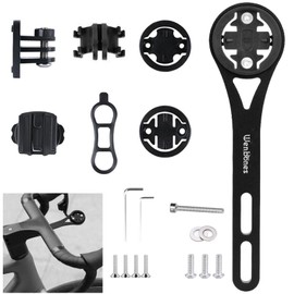 Wenbones Integrated Bicycle Computer Mount, Aluminium Alloy Bike Mount Out Front, Mounts for Wahoo, Garmin, Bryton, GIT, Action Cameras and Light