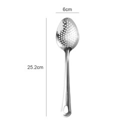 Leadigol 2 Pcs Multifunctional Skimmer Slotted Spoon Colander Stainless Steel Colander Spoon Long Handle Skimmer Ladle for Cooking Frying