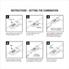 Lifeventure Compact And Thin Bike Lock, Ultra-Secure Compact 4-Digit Combination