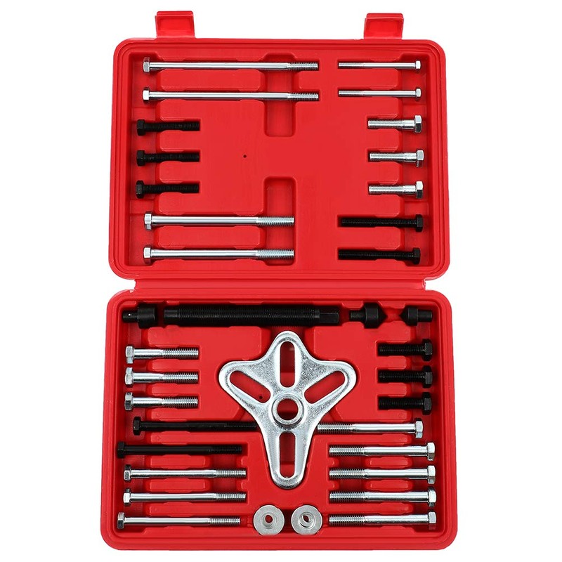 SCITOO 46 Pieces Steering Wheel Puller Kit with Harmonic Balancers