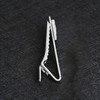 Ship Vessel Navigational Rudder Silver Zinc Alloy Tie Clasp Clip