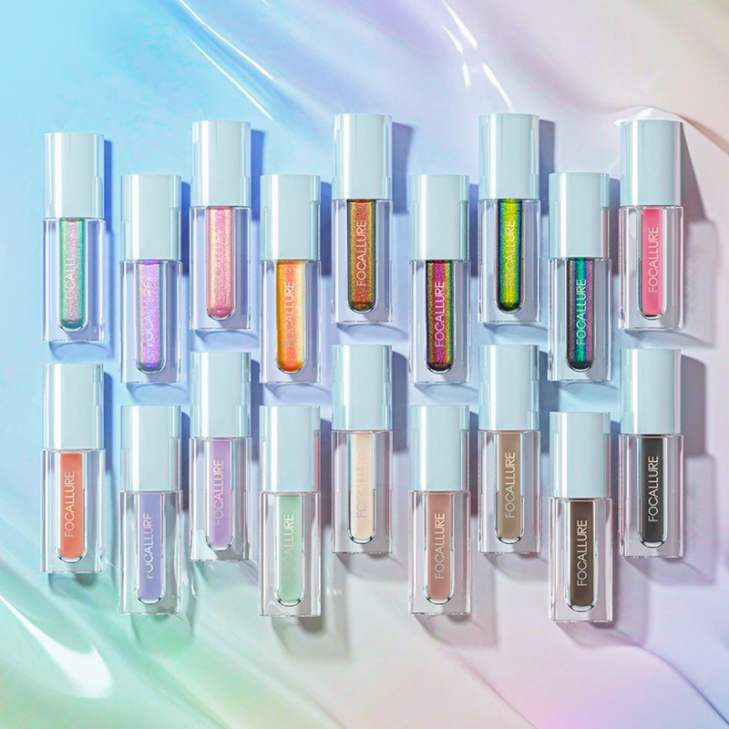 FOCALLURE ALL-OVER Liquid Eyeshadow, Long Lasting Shimmer Eye Shadow, Multi-Dimensional