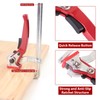 KETIPED 2 Pack Ratcheting Table Clamp, Quick Saw Track Clamps,