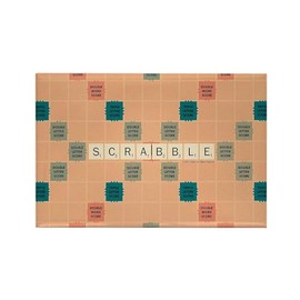CafePress Scrabble Tiles Rectangle Magnet, 3"x2" Refrigerator Magnet