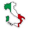 Squiddy Italy Map with Flag Italia Italian - Vinyl Sticker Decal for Phone, Laptop, Water Bottle - 3"