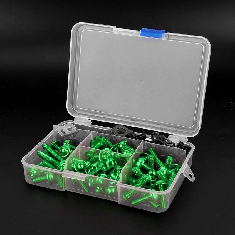Screws Bolts, 177pcs Motorcycle Screws Fairing Bolt Mounting Clips Kit
