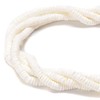 JM Design White Shell Heishi Disc Beads Size 2x6mm 15.5''