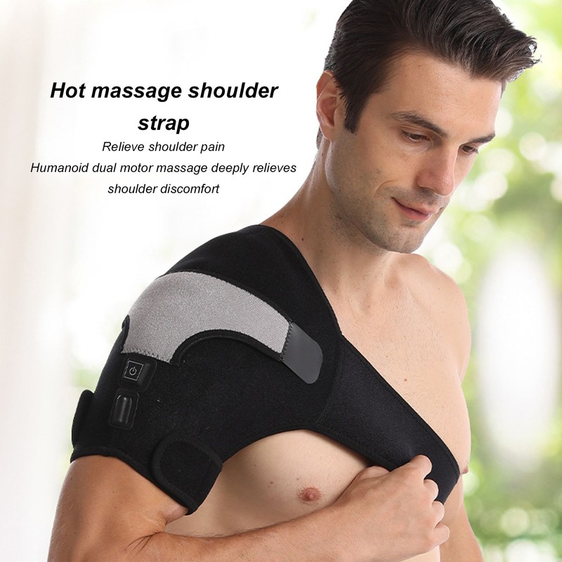Heated Shoulder Wrap 3 Heat Settings Adjustable Hot Therapy Heated