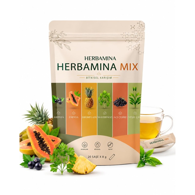Herbamina Mix Bitkisel Karışım 20 Sachets (8 g) - Herbal