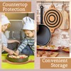 Meanplan 4 Pack Magnet Cork Trivet Magnetic Pot Holders for