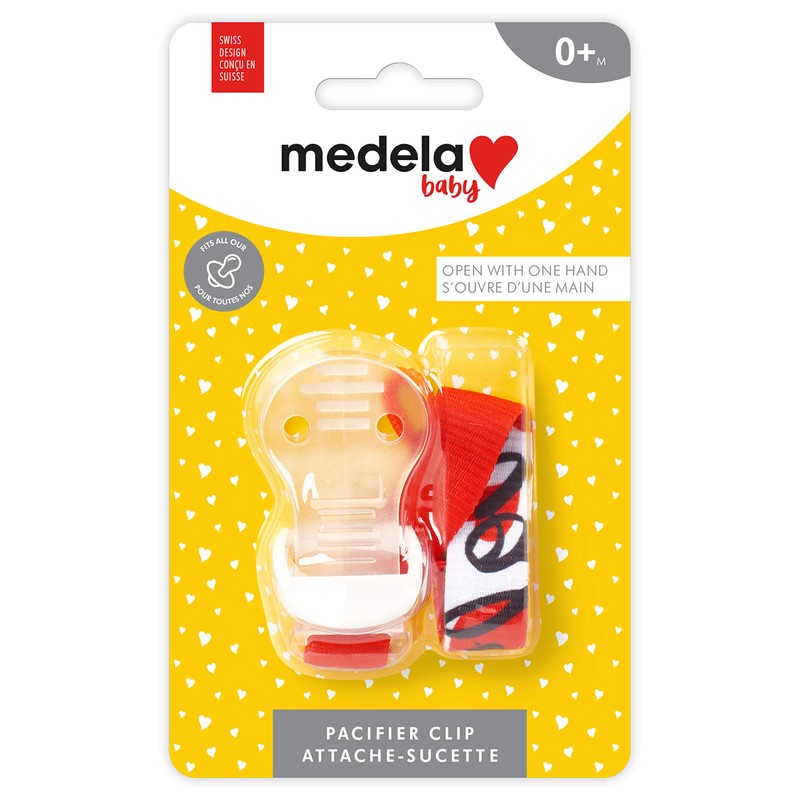 Medela Pacifier Clip Holder, Universal Design fits Most Pacifiers, BPA-Free,