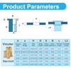 Vmuter Rivet Nuts 130Pcs Kits, 40pcs #10-24, 40pcs #8-32, 30