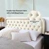 Beyetsea Headboard Twin Size - Velvet Headboard,Adjustable Height Solid Wood