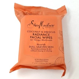 Shea Moisture Coconut & Hibiscus Facial Wipes 30 ct - Pack of 1- HARD TO FIND