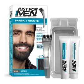 Just For Men Tinte para Barba y Bigote – Negro B-55 | Cobertura Total y Natural
