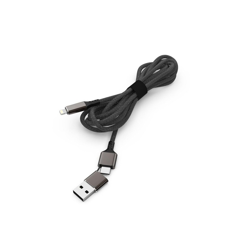 SMRTER Speedy High-Speed Datenkabel, USB-C/USB-A - Lightning, Kombistecker