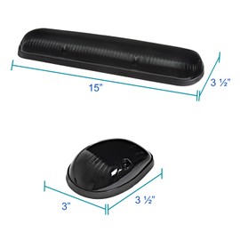 Spec-D Tuning 3PC Smoke w/Amber LED Cab Roof Top Running Lights Parking Marker Lamps For Trucks SUV Jeep Offroad