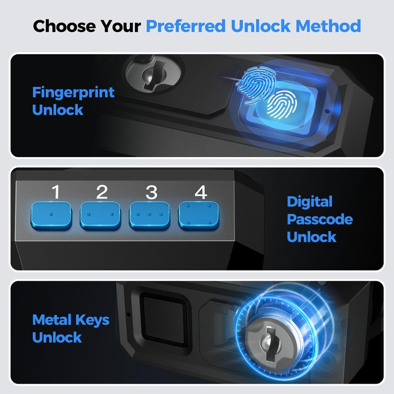 AINIRO Biometric Trigger Lock, Gun Trigger Lock for Rifles and