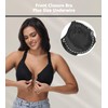 Oscrenia Racerback Front Closure Bra Plus Size for Women Unlined