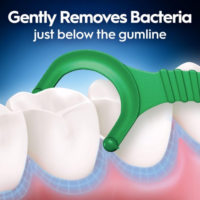 Oral-B Glide Mint Dental Floss Picks with Long Lasting Scope