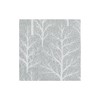 Winter Trees Silver & White Cocktail Napkins - 20 Per
