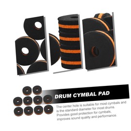 FUNOMOCYA Drum Set Pad 10 Pcs Cymbal Felt Pads Durable Easy Installation for Drum Practice