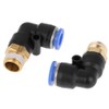 Pneumatic Angle Quick Coupling Air Fittings Adapter External Thread Component